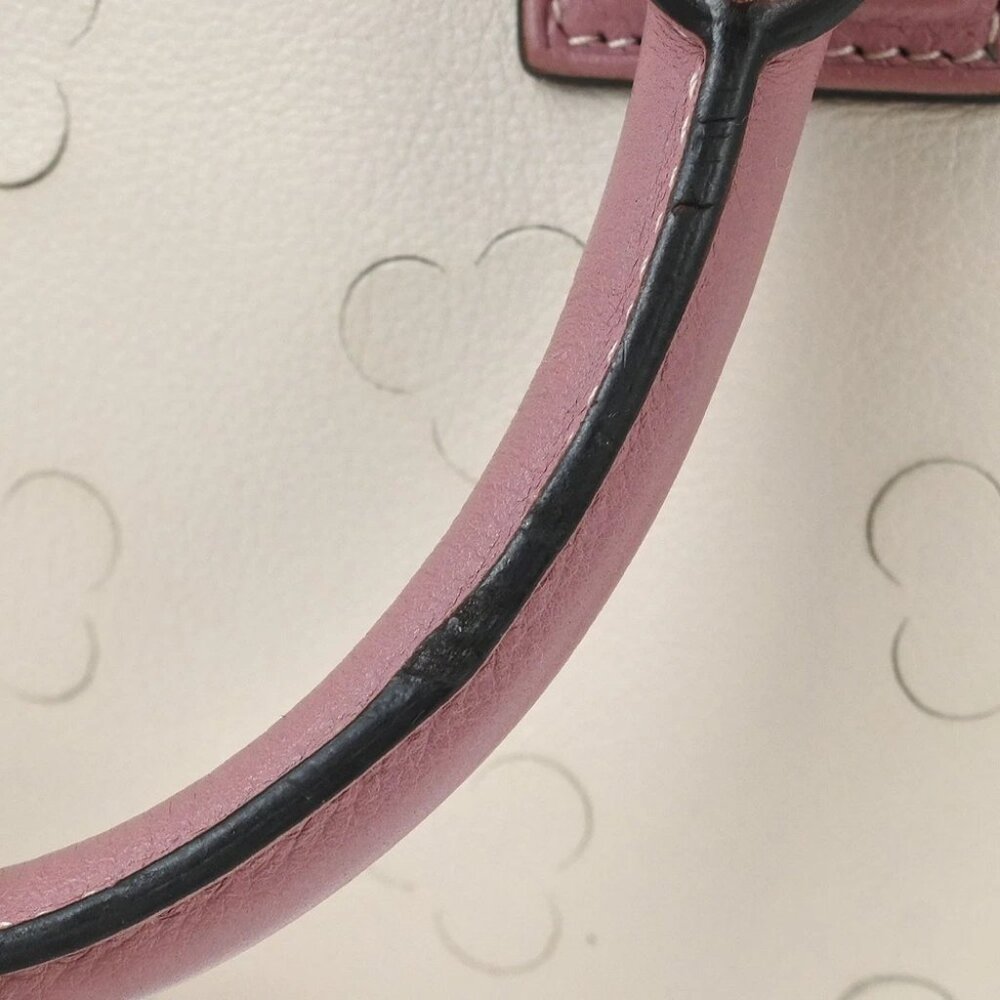 Loewe Off-white Perforated Leather Amazona 28 Handbag - Picture 5 of 10